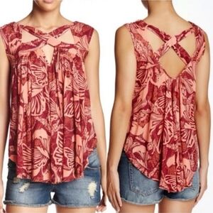 Free People Sugar Cane Crisscross Tank Top